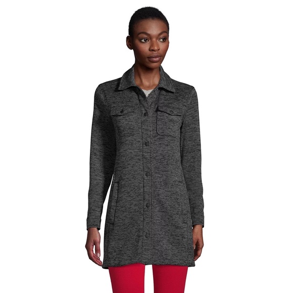 Land’s End Fleece Long Shacket - Picture 13 of 13